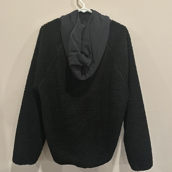 J Crew Black Fleece Hooded Jacket Men's L - Picture 2 of 4